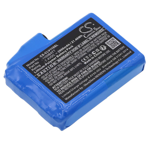 Clover 1100BATT Battery 7.4V 2900mAh Li-Polymer - Compatible Replacement