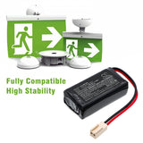 Neptolux Emergency Exit Lights Battery 7.4V 700mAh - Compatible Replacement