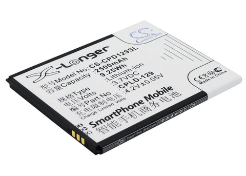 Coolpad 5315 Battery 3.7V 2500mAh Li-Ion - Compatible Replacement
