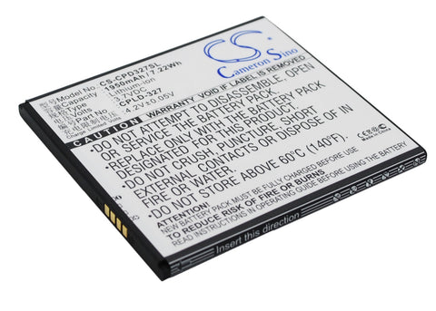 Coolpad 5952 Battery 3.7V 1950mAh Li-Ion - Compatible Replacement