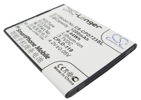 Coolpad 7232 Battery 3.7V 1200mAh Li-Ion - Compatible Replacement