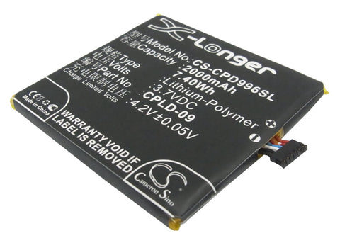 Coolpad 9960 Battery 3.7V 2000mAh - Compatible Replacement