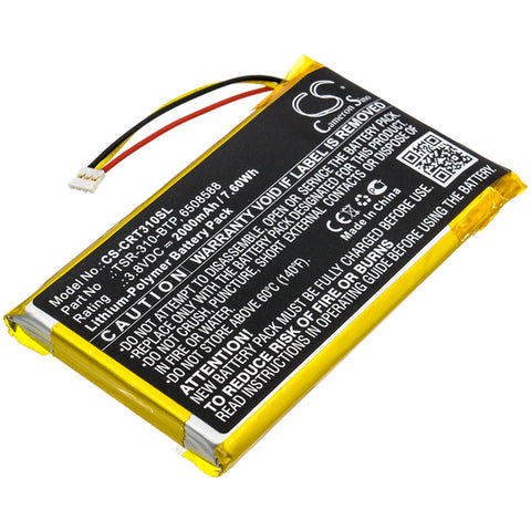 Crestron TSR-310 Handheld Touch Screen Remote Battery 3.8V 2000mAh - Compatible Replacement