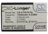 Casio GzOne Ravine 2 Battery 3.7V 1250mAh - Compatible Replacement