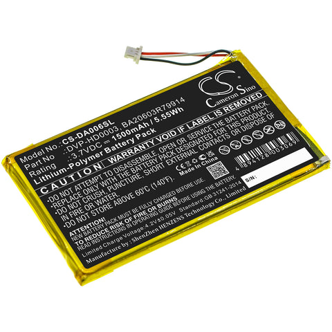 Creative Zen Vision M Video Battery 3.7V 1500mAh - Compatible Replacement