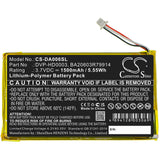 Creative Zen Vision M Video Battery 3.7V 1500mAh - Compatible Replacement