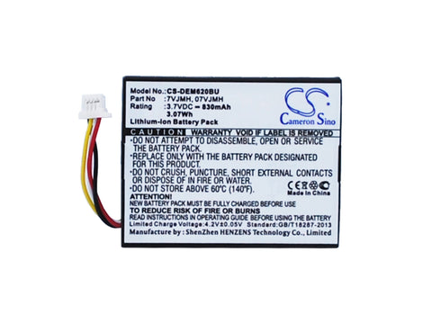 Dell 070K80 Battery 3.7V 830mAh - Compatible Replacement