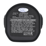 DeWalt DW908 Flashlight) Battery 9.6V 1500mAh - Compatible Replacement