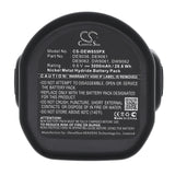 DeWalt DW908 Flashlight) Battery 9.6V 3000mAh - Compatible Replacement