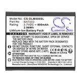 DLX Luxe TM40 Battery 3.7V 800mAh - Compatible Replacement