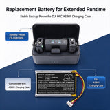 DJI MIC ASB01 Charging Case Battery 3.8V 2400mAh - Compatible Replacement