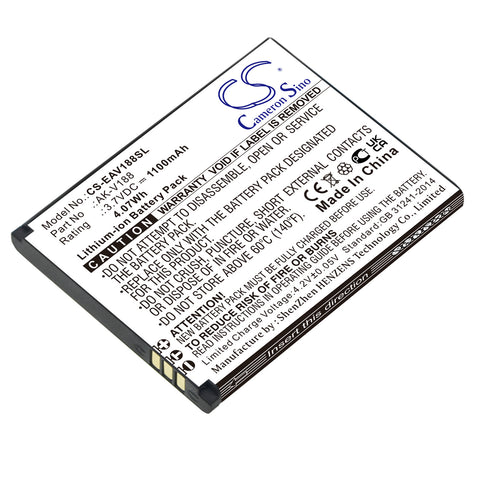 Emporia Touchsmart V188 Battery 3.7V 1100mAh - Compatible Replacement