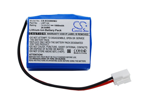 Biocare ECG-9803 Battery 14.8V 1800mAh - Compatible Replacement