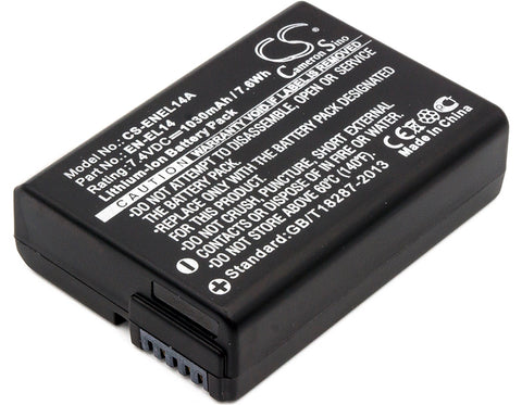 NiKon Coolpix P7800 Battery 7.4V 1030mAh - Compatible Replacement