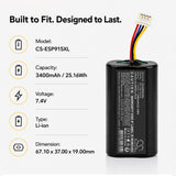 Volkswagen Transporter/Caravelle Battery 7.4V 3400mAh - Compatible Replacement