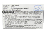 Lenovo ET960 Battery 3.7V 1300mAh - Compatible Replacement
