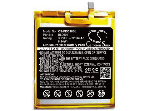 Fly Cirrus 13 Battery 3.7V 2200mAh - Compatible Replacement
