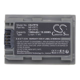 Sony DCR-DVD905E Battery 7.4V 1360mAh - Compatible Replacement