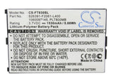 Fujitsu Loox T830 Battery 3.7V 1530mAh - Compatible Replacement