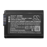 Sony Mirrorless Alpha A6000 Battery 7.4V 1080mAh - Compatible Replacement