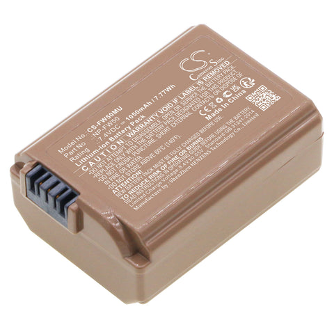 Sony Mirrorless Alpha A6000 Battery 7.4V 1050mAh - Compatible Replacement