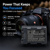 Sony Alpha 7R IV 35mm Battery 7.4V 2600mAh - Compatible Replacement