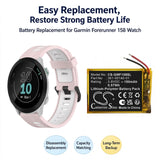 Garmin Forerunner 158 Battery 3.8V 150mAh - Compatible Replacement