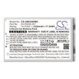 GE Versana ultrasound Battery 14.4V 5350mAh - Compatible Replacement