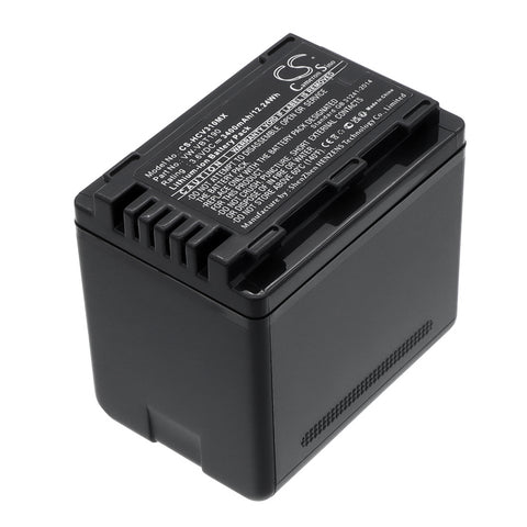 Panasonic HC-V720MGK Battery 3.6V 3400mAh - Compatible Replacement