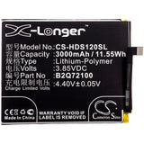 HTC Desire 12s Global Dual SIM Battery 3.85V 3000mAh - Compatible Replacement