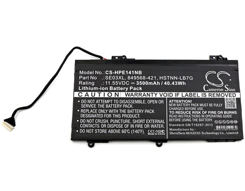 HP Pavilion 14-AL104NIA Battery 11.55V 3500mAh - Compatible Replacement
