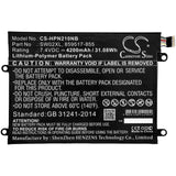 HP Notebook X2 10-P019TU Battery 7.4V 4200mAh - Compatible Replacement