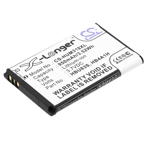 Plusfon 401 Battery 3.7V 950mAh Li-Ion - Compatible Replacement