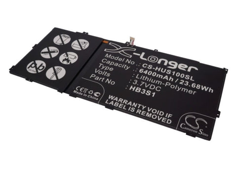 Huawei MediaaPad S102U Battery 3.7V 6400mAh - Compatible Replacement