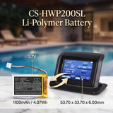 Hayward AQL2-POD2 AquaPod Wireless Remote Control Battery 3.7V 1100mAh - Compatible Replacement