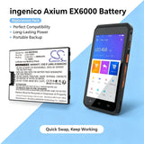 ingenico Axium EX6000 Battery 3.85V 2900mAh - Compatible Replacement