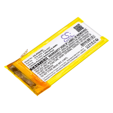 Apple iPod Nano 4th MB903LL/A Battery 3.7V 240mAh - Compatible Replacement