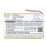 Apple 2nd Generation Battery 3.7V 1600mAh - Compatible Replacement