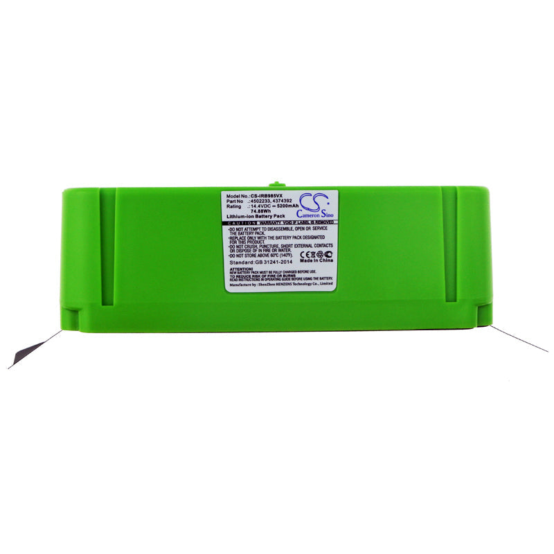 5200mAh Li-ion Akku passend für den iRobot Roomba 500 Akku, 510, 530