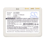 Casio IT-800RGC-65D Battery 3.7V 1850mAh - Compatible Replacement