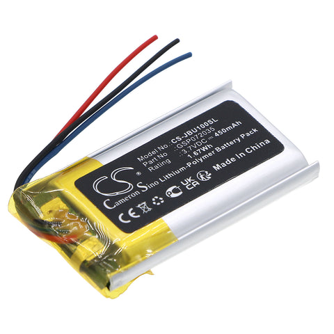 JBL UAONEARBTBK Battery 3.7V 450mAh - Compatible Replacement