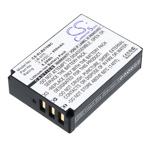 Kodak Pixpro AZ651 Astro Zoom Battery 7.4V 850mAh - Compatible Replacement