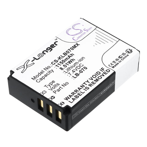 Kodak Pixpro AZ651 Astro Zoom Battery 7.4V 1150mAh Li-Ion - Compatible Replacement