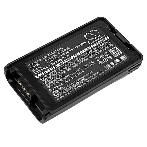 Kenwood TK-2170M Battery 7.4V 1400mAh - Compatible Replacement