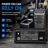 Kenwood TK-3402U16P Battery 7.4V 2700mAh - Compatible Replacement