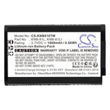 Kenwood ProTalk NX-P500 Digital Business Battery 3.7V 1800mAh - Compatible Replacement