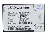 Kyocera Rise C5155 Battery 3.7V 1500mAh - Compatible Replacement