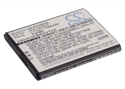Kyocera Hydro Edge Battery 3.7V 1300mAh Li-Ion - Compatible Replacement