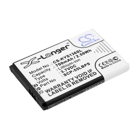 Kyocera Rally S1370 Battery 3.7V 700mAh Li-Ion - Compatible Replacement