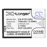Kyocera Rally S1370 Battery 3.7V 700mAh - Compatible Replacement